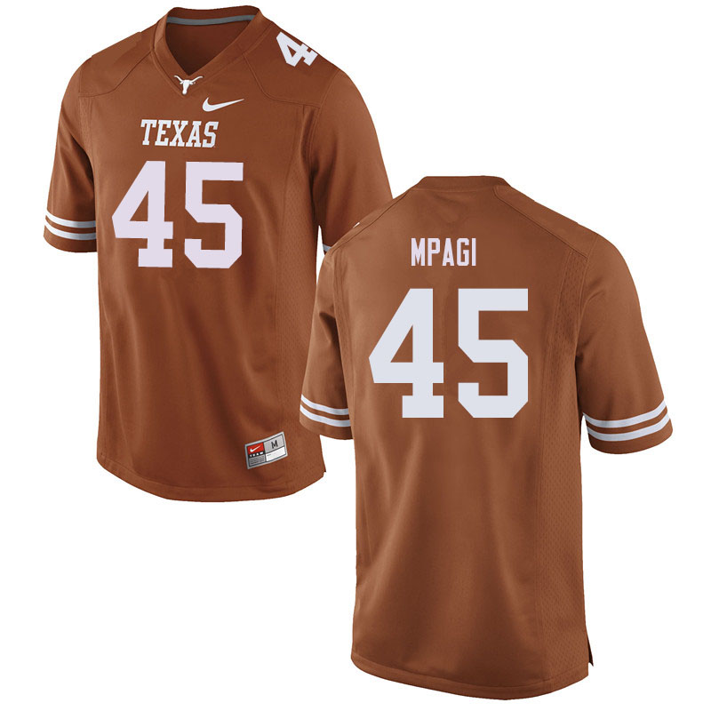 Men #45 Peter Mpagi Texas Longhorns College Football Jerseys Sale-Orange